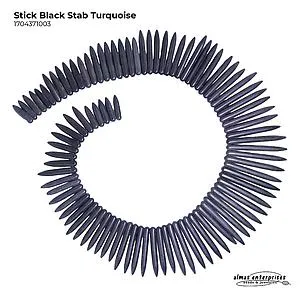 [1704371003] Stick Black Stab Turquoise