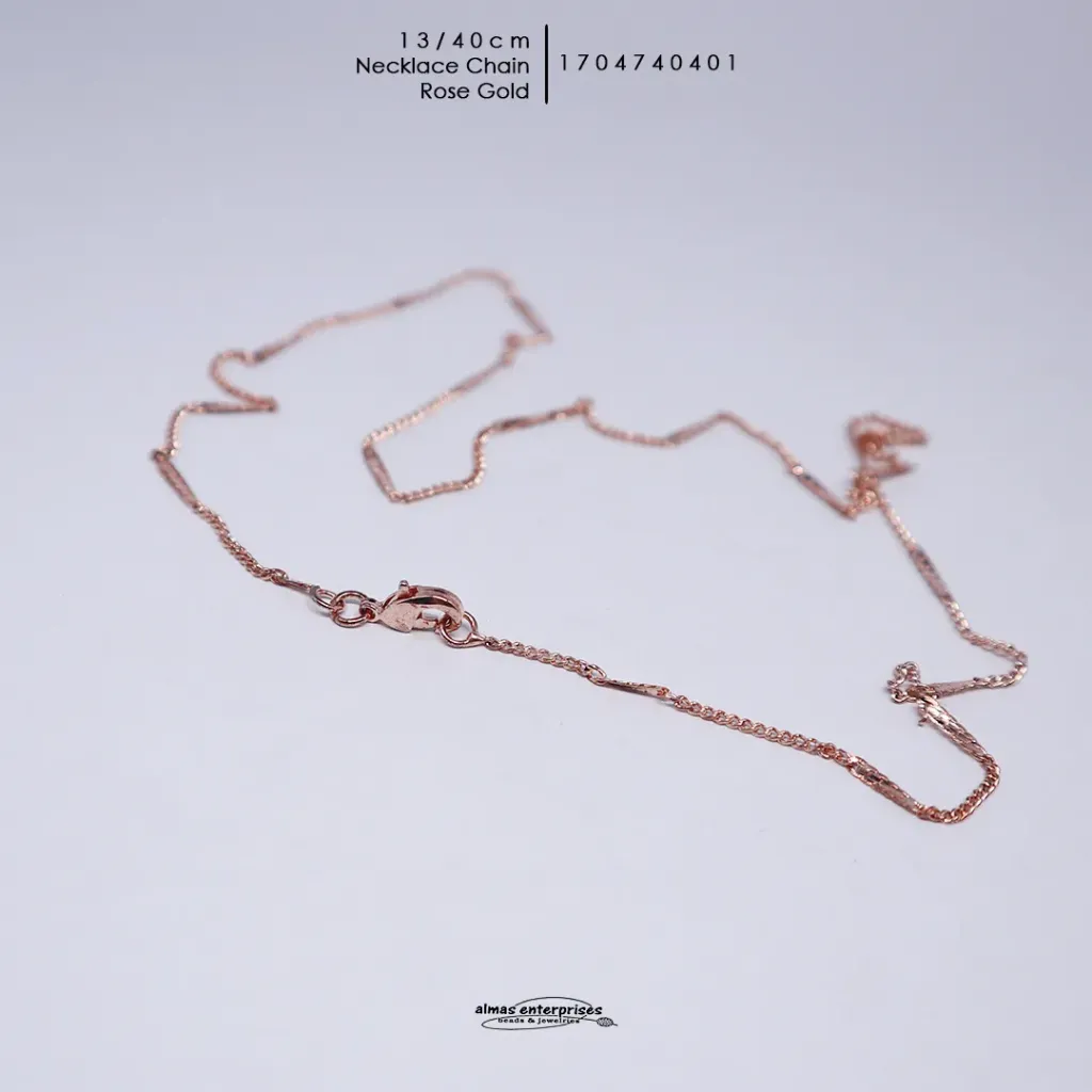 40cm Rose Gold Chain Neck 13