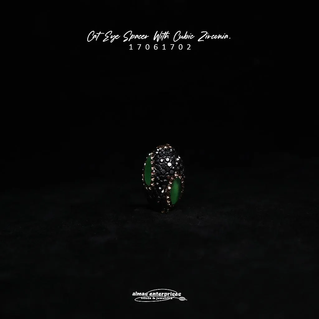 [17061702] Cat Eye Spacer With CZ
