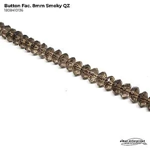 [1808410136] Butt Fac 8mm Smoky Qz