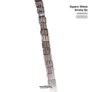 [1808410152] Square 10mm Smoky Qz