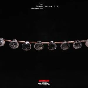 [1808410177] Drop Triangle Smoky Qz 50