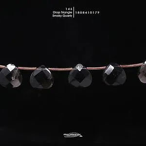 [1808410179] Drop Triangle Smoky Qz 146