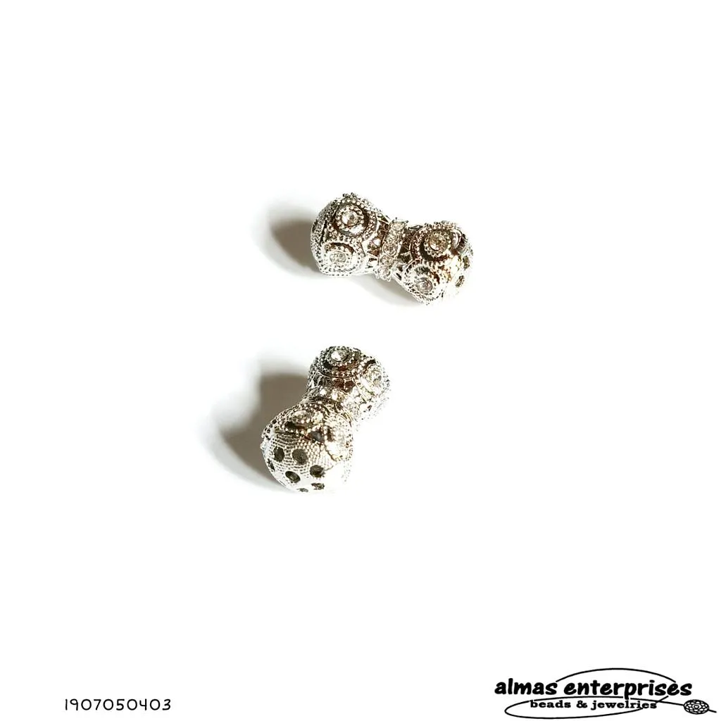 [1907050403] No.9 Big Beads With CZ NC