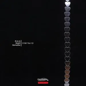 [19073612] Heart 8mm Hematite