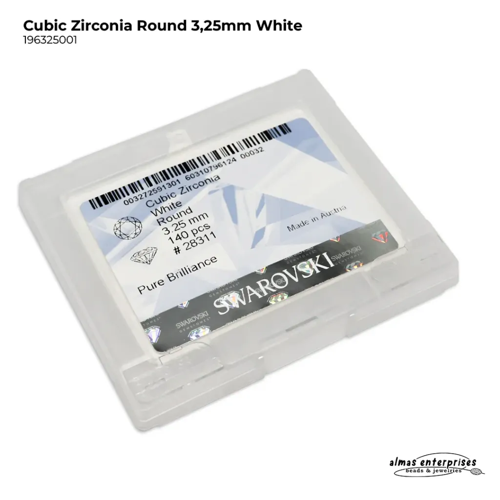 [196325001] Cubic Zirconia Round 3,25mm White