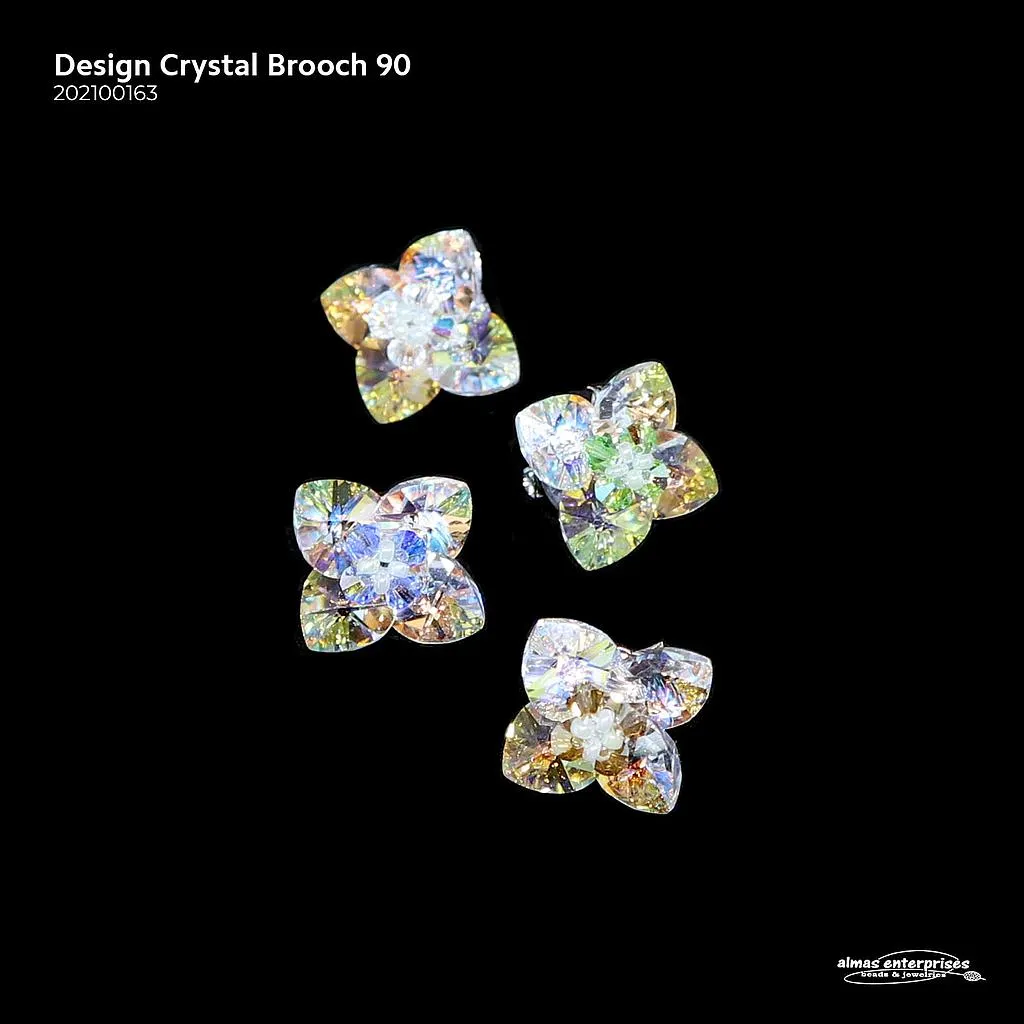 [202100163] Design Crystal Brooch 90