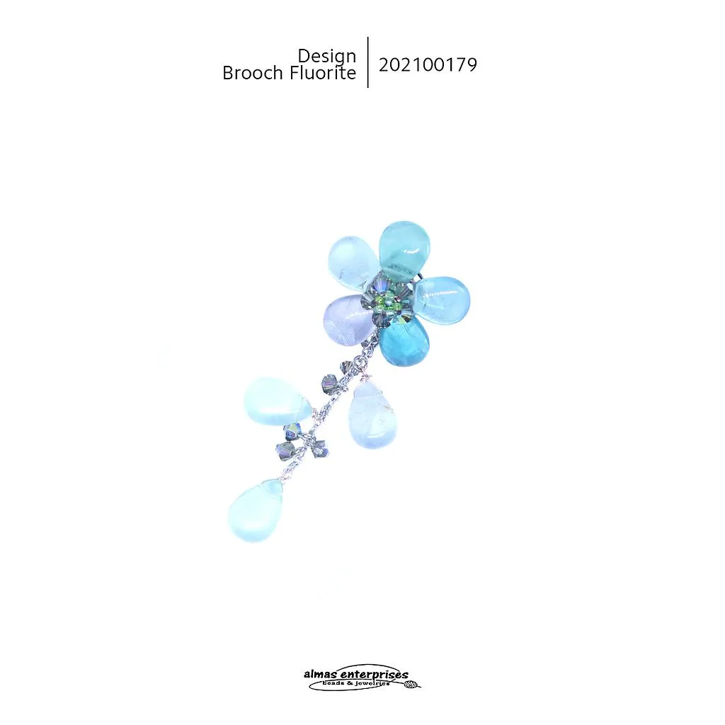 [202100179] Design Brooch Fluorite