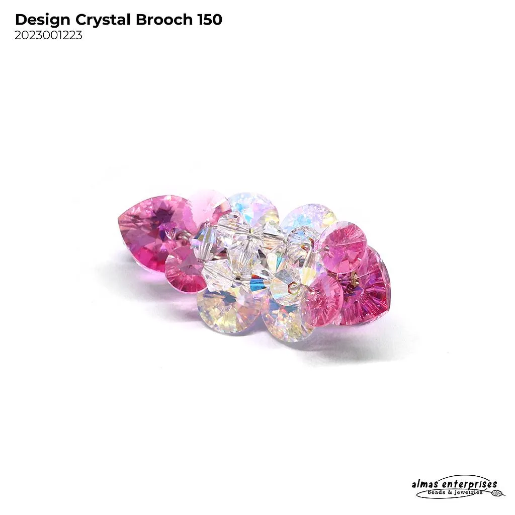 [2023001223] Design Crystal Brooch 150