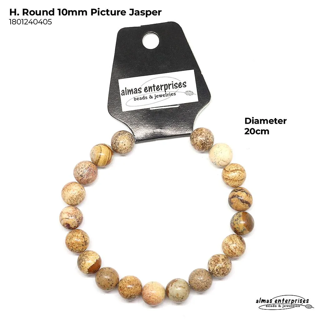 [1801240105] H. Round Picture Jasper (4mm)