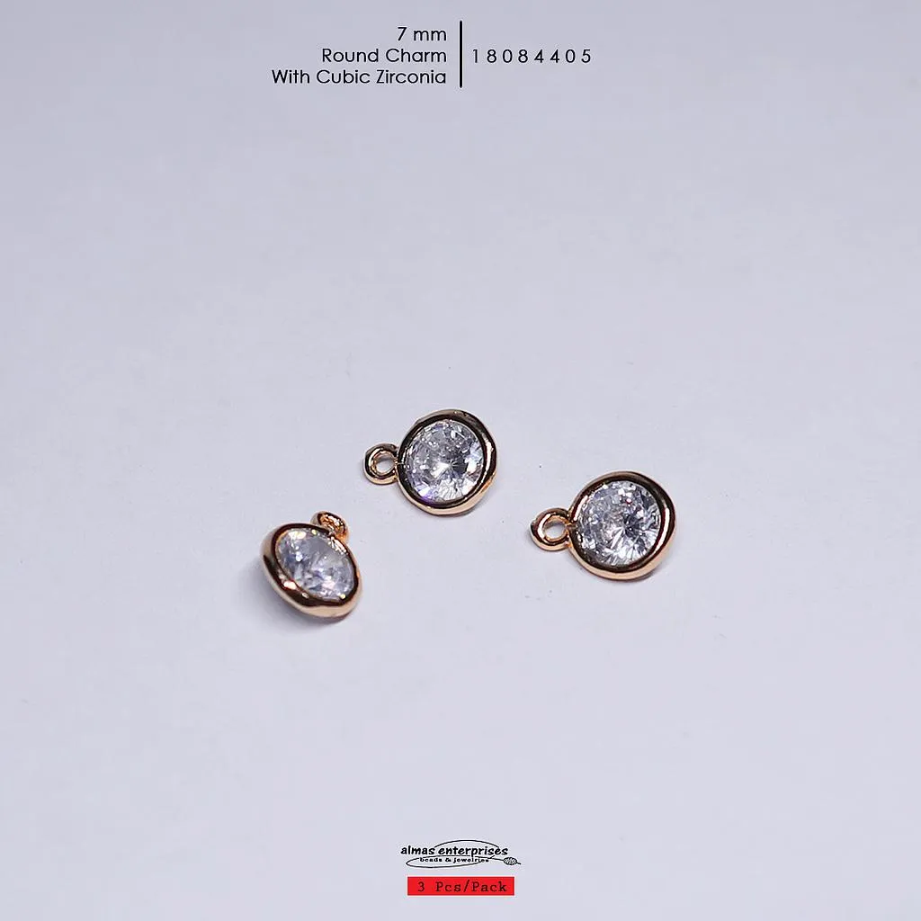 [18084403] Round CZ Charm/3 (4mm)