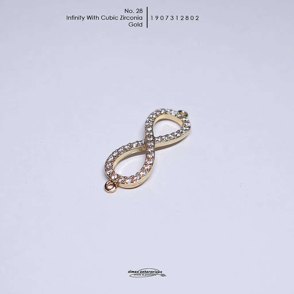 [1907312802] No.28 Infinity With CZ (Gold)