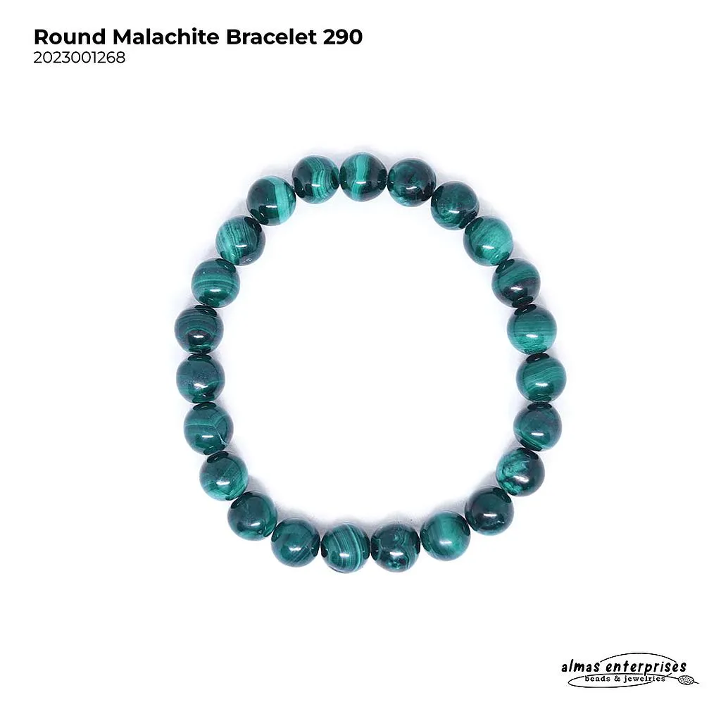 [2023001268] Round Malachite Bracelet (290)