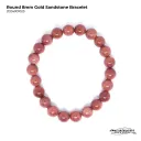 Design Round GoldSand Stone Bracelet