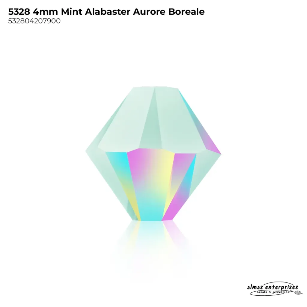 5328 4MM MINT ALABASTER AB