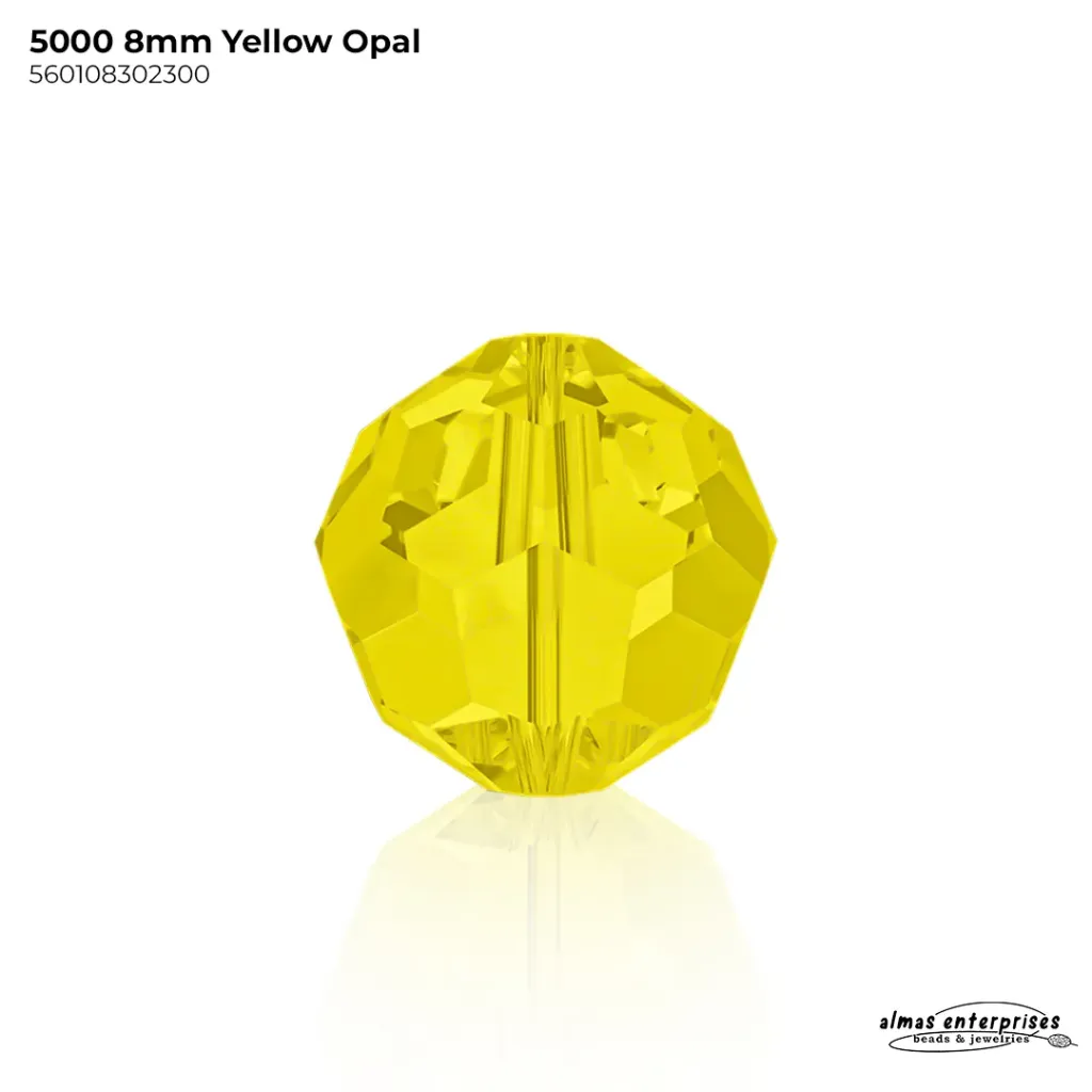 [50000805000] 5000 8mm YELLOW OPAL