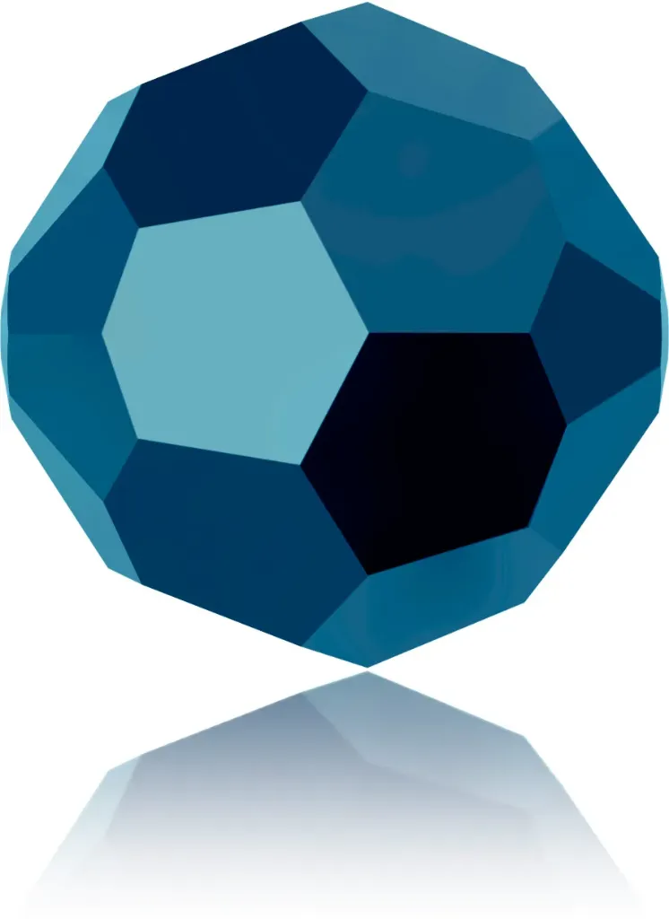 5000 6mm CRYSTAL MET BLUE