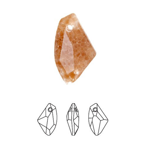 6656 19mm MOSAIC AMBER OPAL