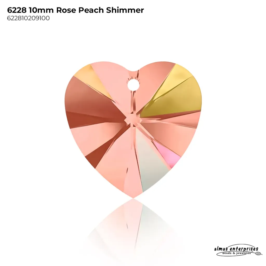6228 10mm ROSEPEACH SHIMMER