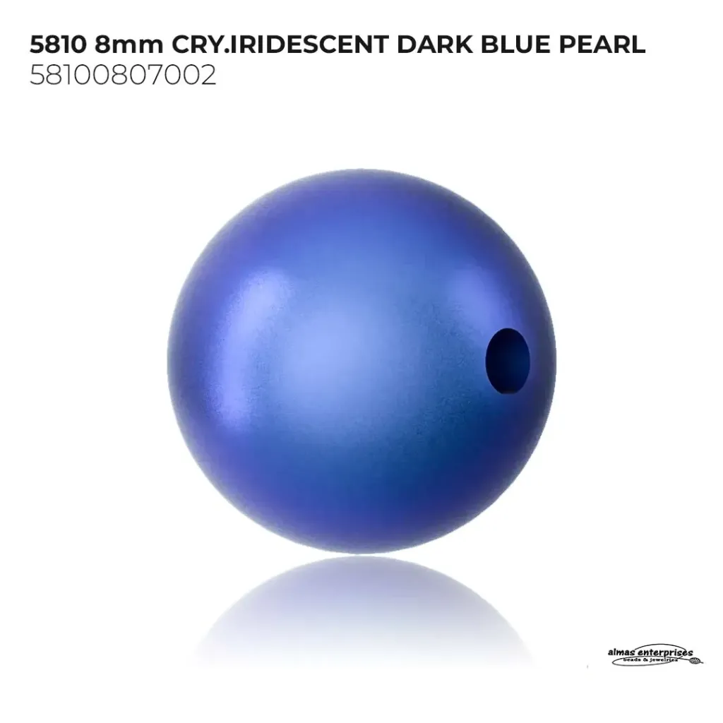 [58100807002] 5810 8mm CRY.IRIDESCENT DARK BLUE PEARL