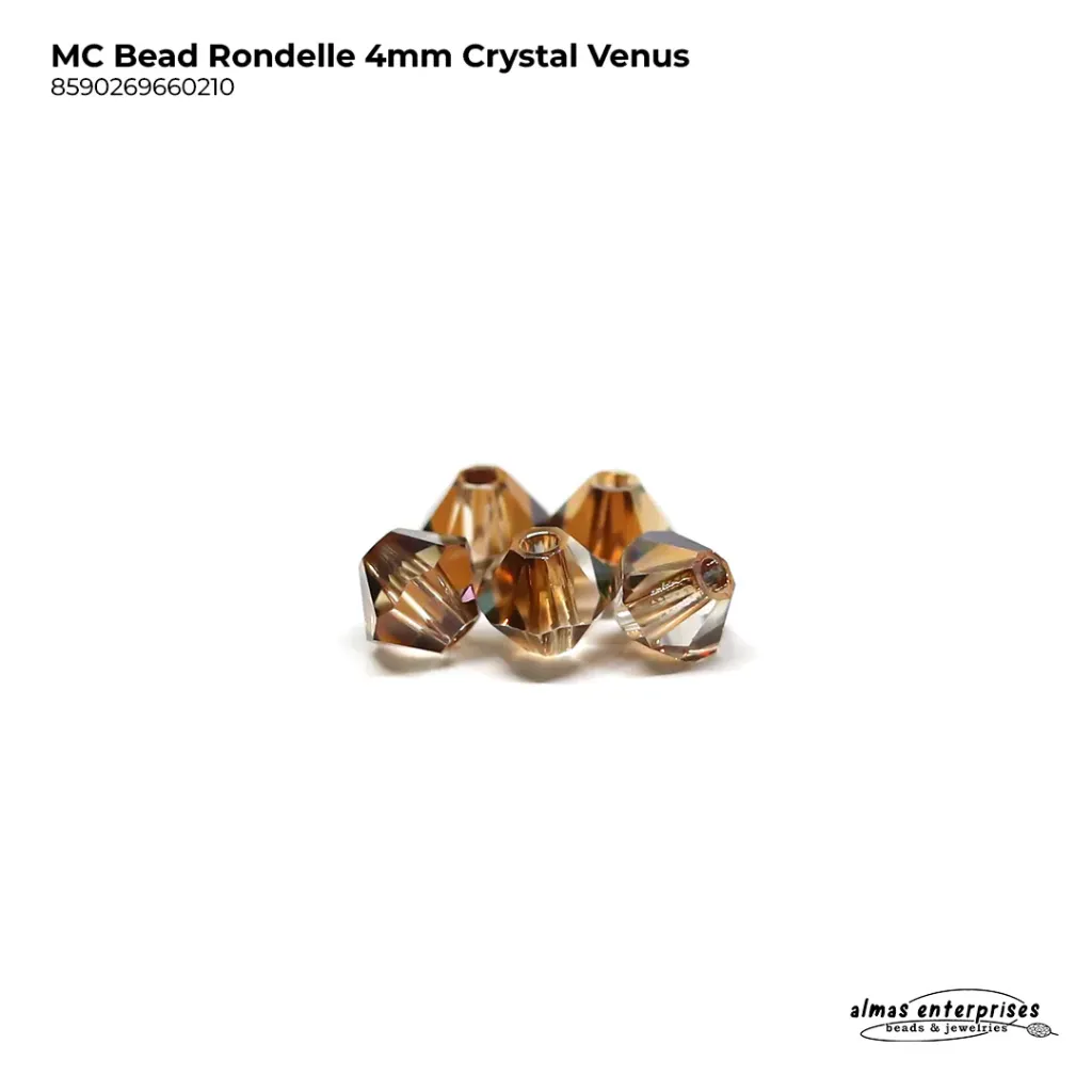 MC Bead Rondelle 4mm Crystal Venus