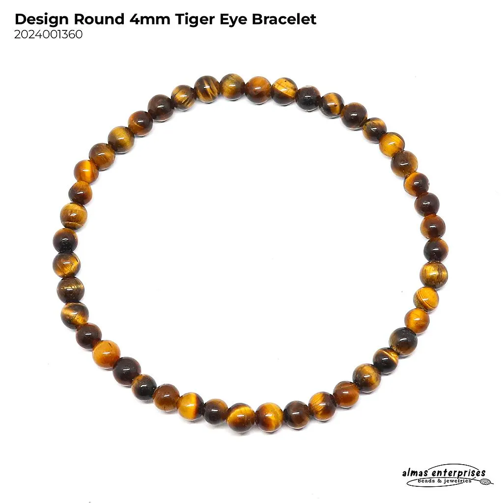Design Round Tiger Eye Bracelet