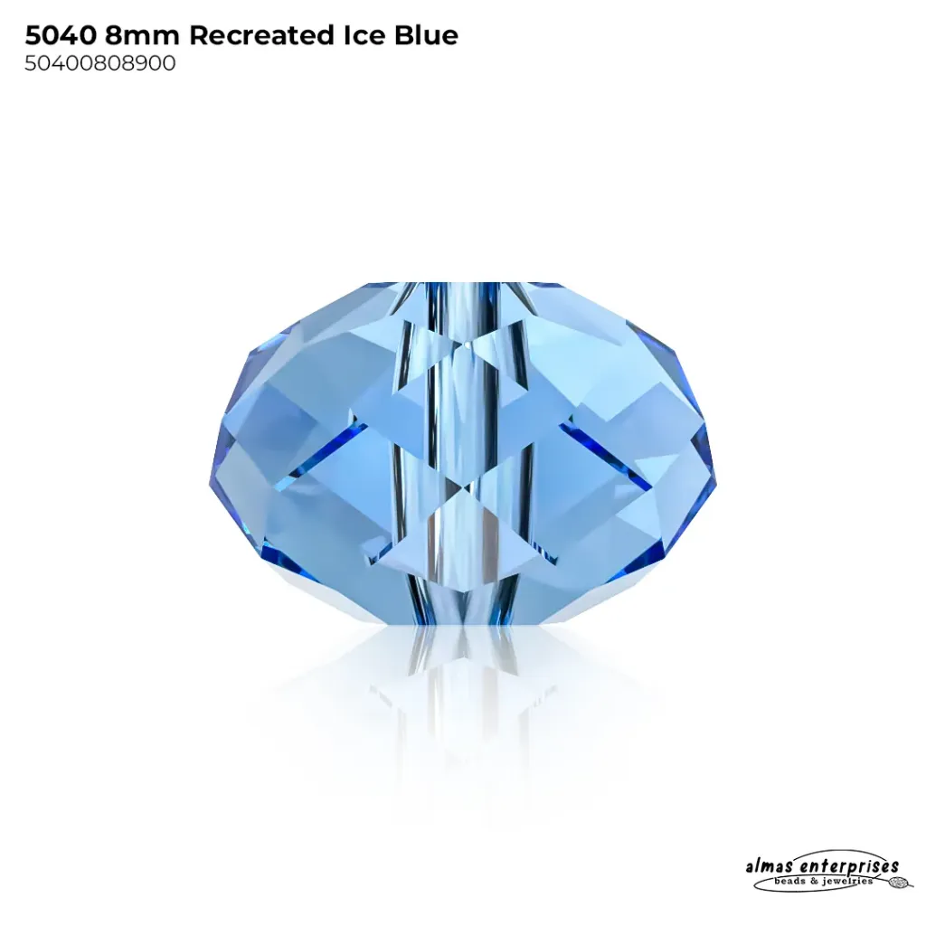 5040 8mm RECREATED ICE BLUE