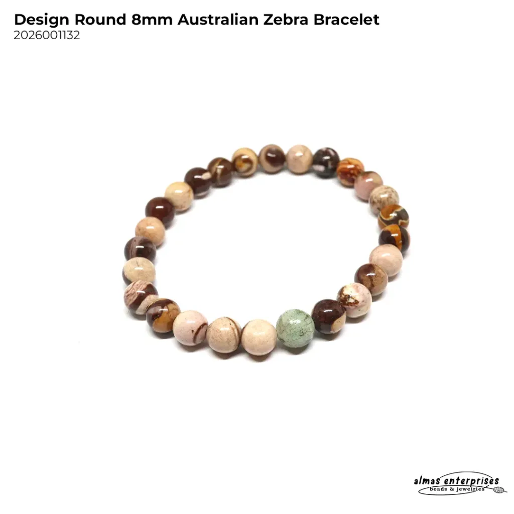 Design Round Australian Zebra (6mm)