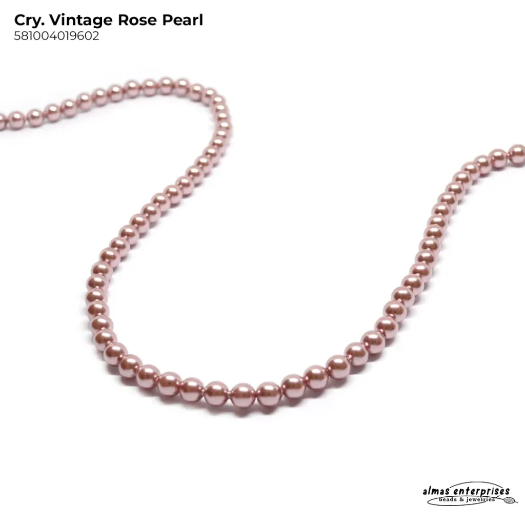 [581004019602] 5810 4mm CRY. VINTAGE ROSE PEARL
