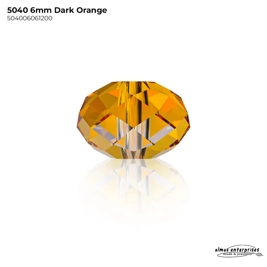5040 6MM DARK ORANGE