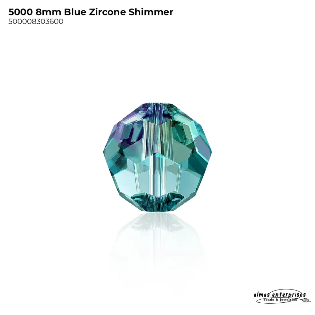 5000 8MM BLUE ZIRCON SHIMMER