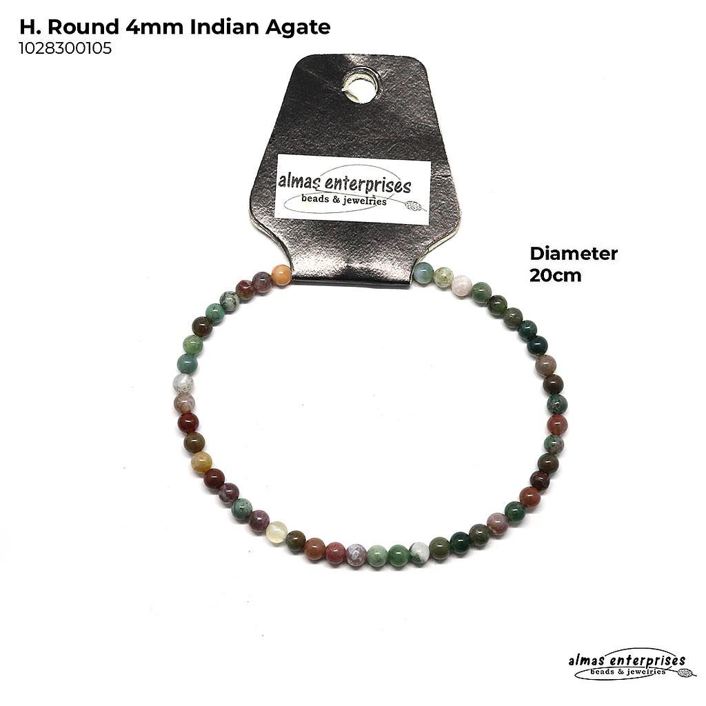 H. Round Indian Agate