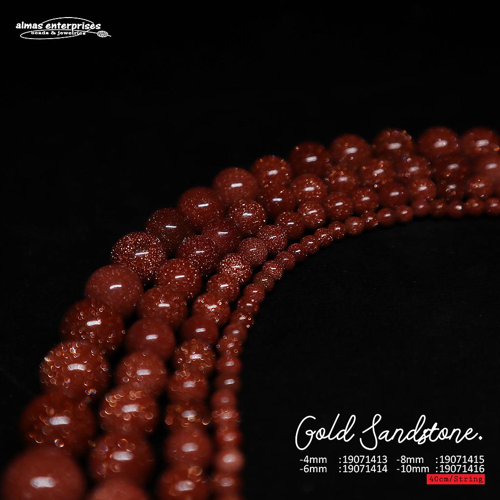 Round Gold Sand Stone