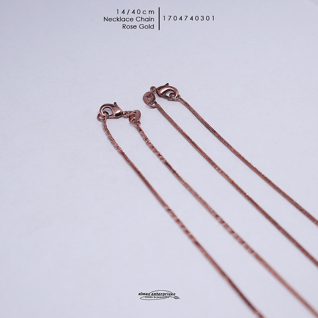 40cm Rose gold Chain Neck 14