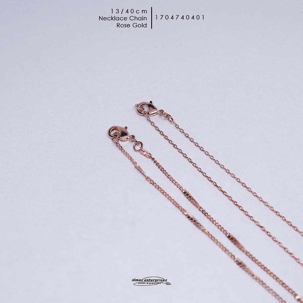 40cm Rose Gold Chain Neck 13