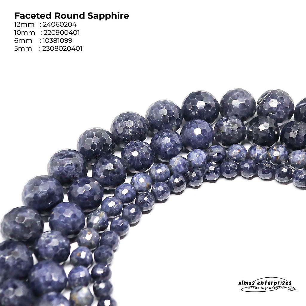 Faceted Round Sapphire