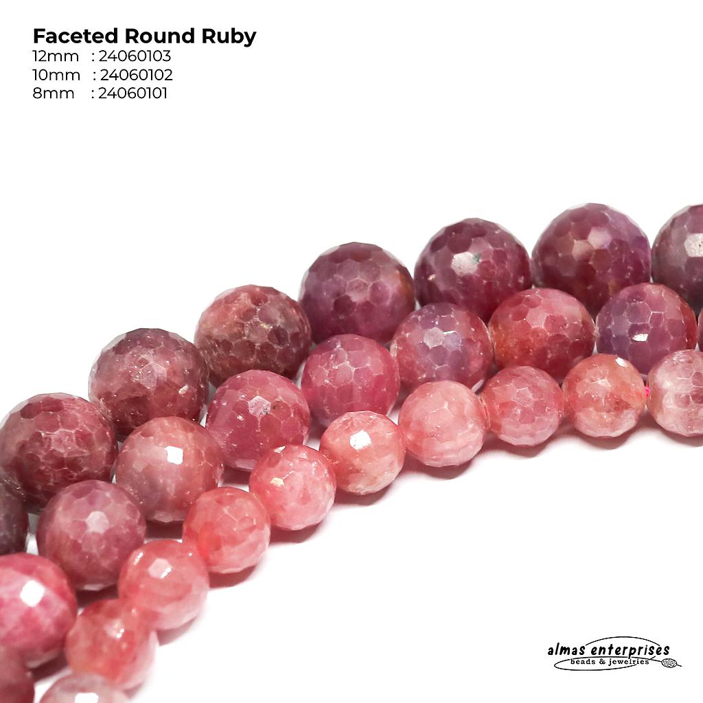 Faceted Round Ruby