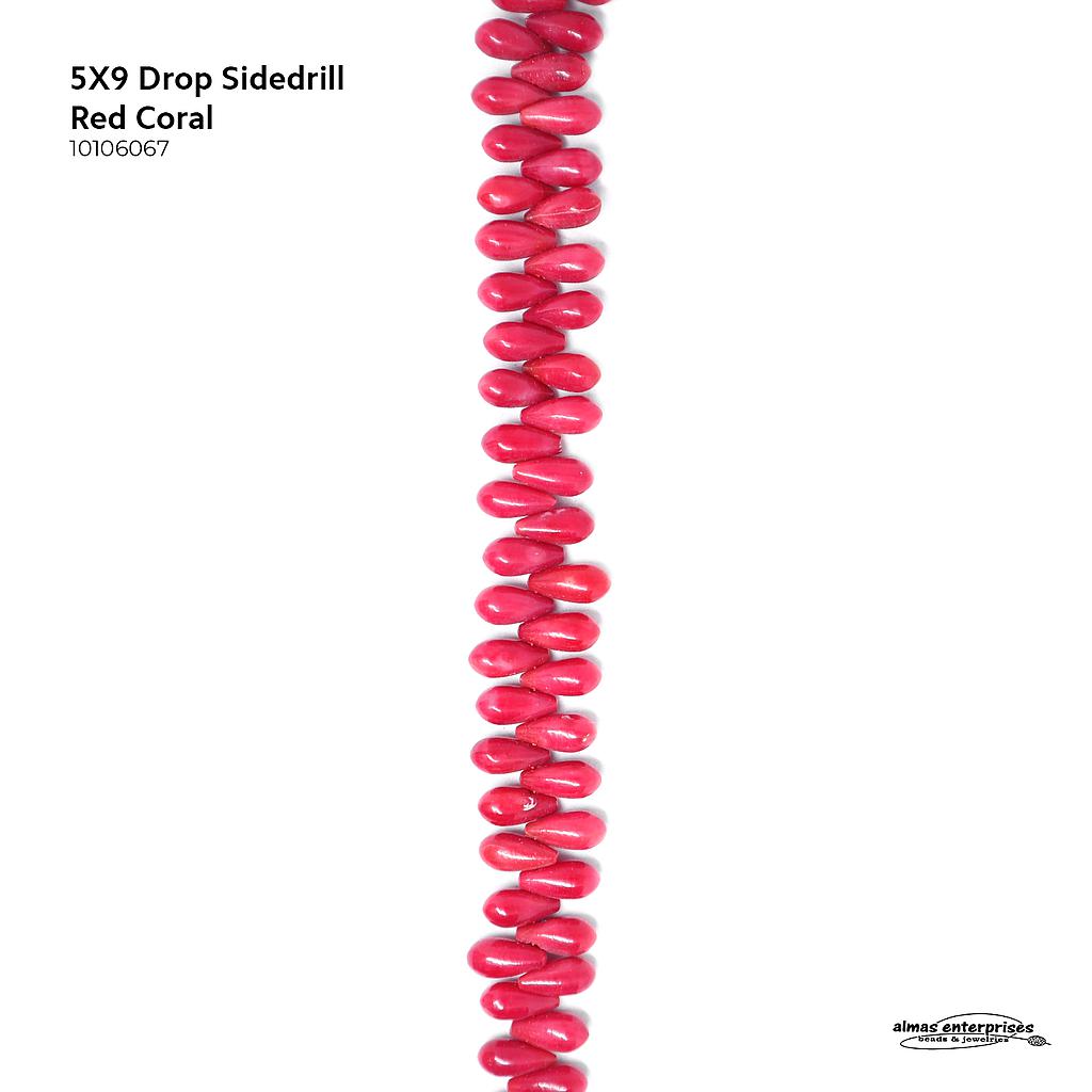 5X9 Drop Sidedrill Red Coral