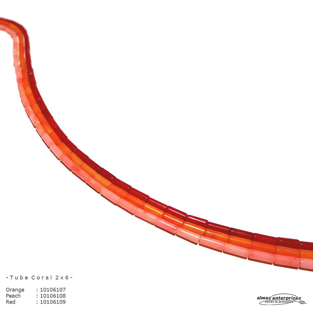 2x6 Tube Orange Coral