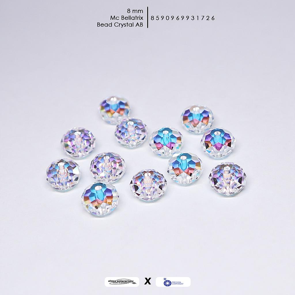 MC Bellatrix Bead 8mm Crystal AB