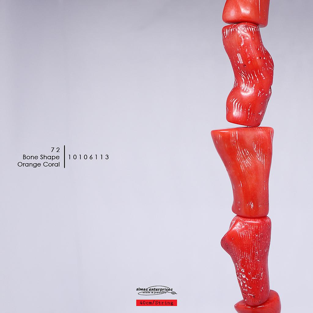 Bone Shape Orange Coral