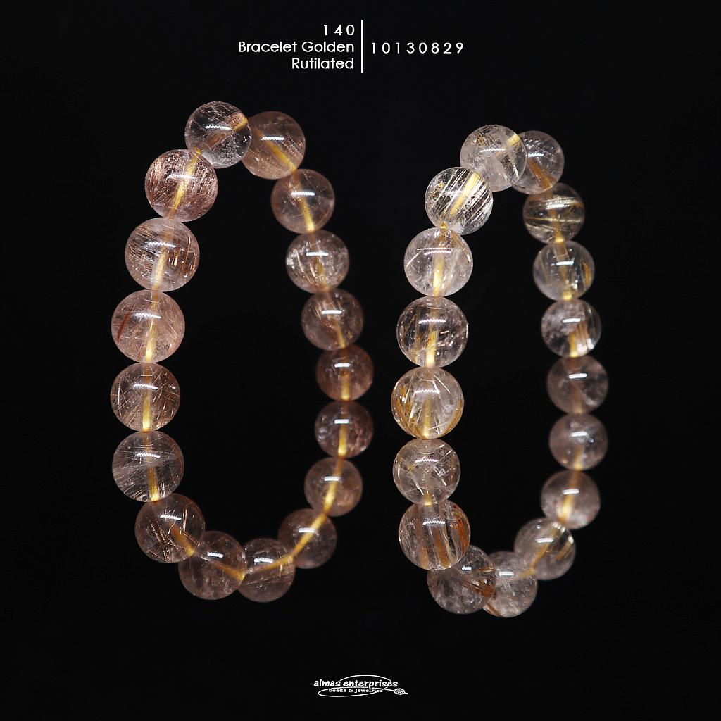 Golden Rutilated Bracelet 140