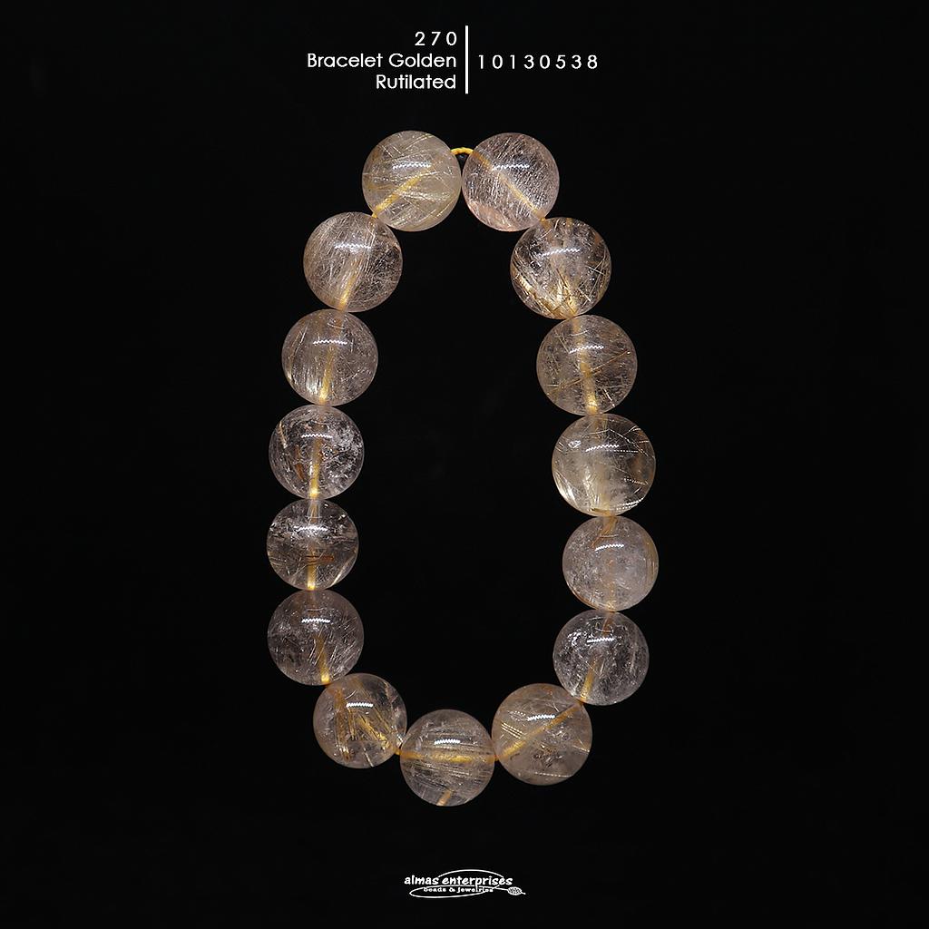 Golden Rutilated Bracelet 270