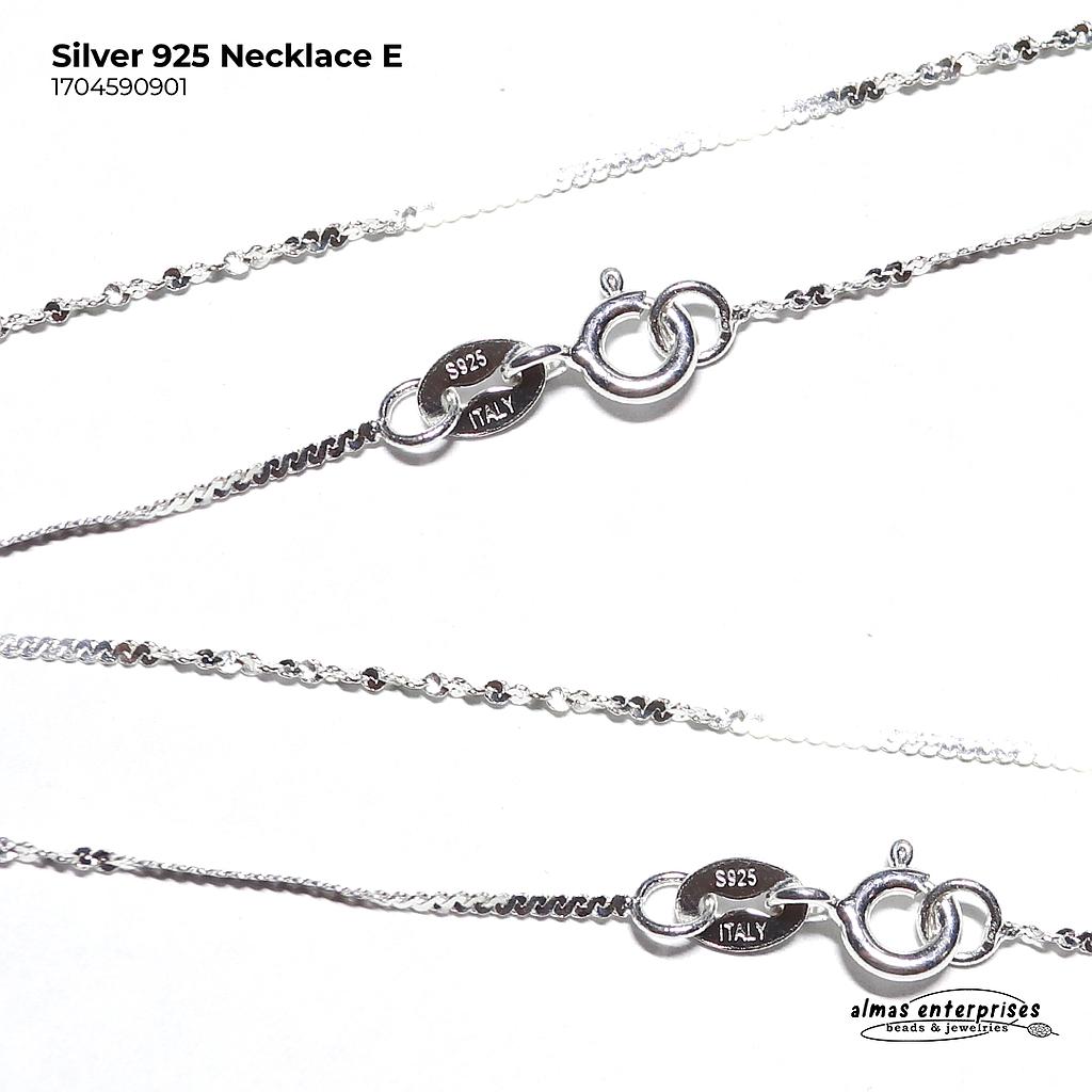 Silver 925 Necklace E