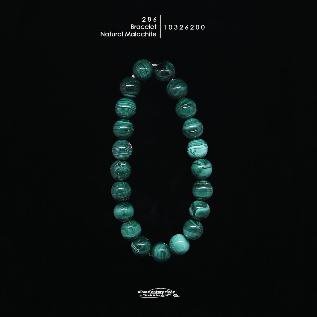 Bracelet Nat.Malachite 286