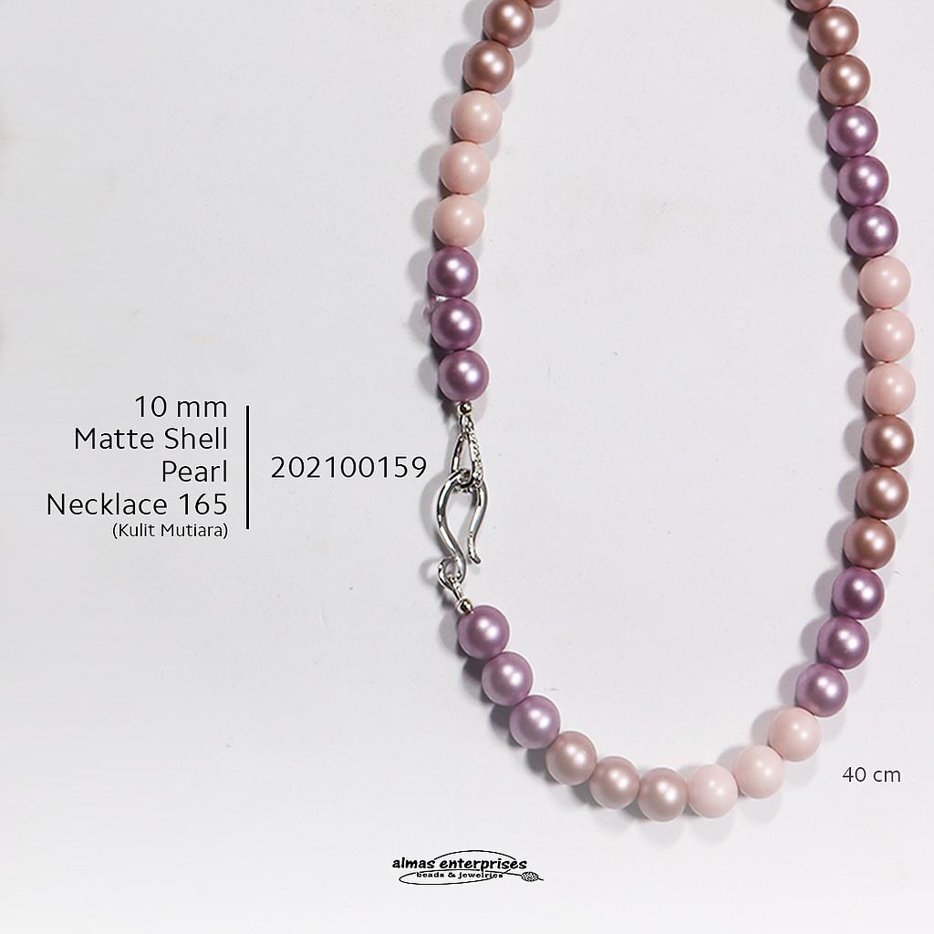 10mm Matte Shell Pearl Necklace 165