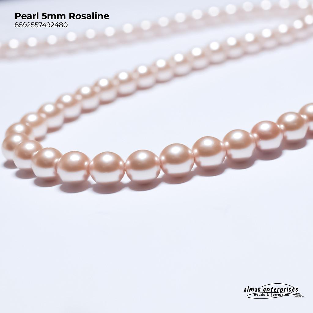 Preciosa Pearl 5mm Rosaline