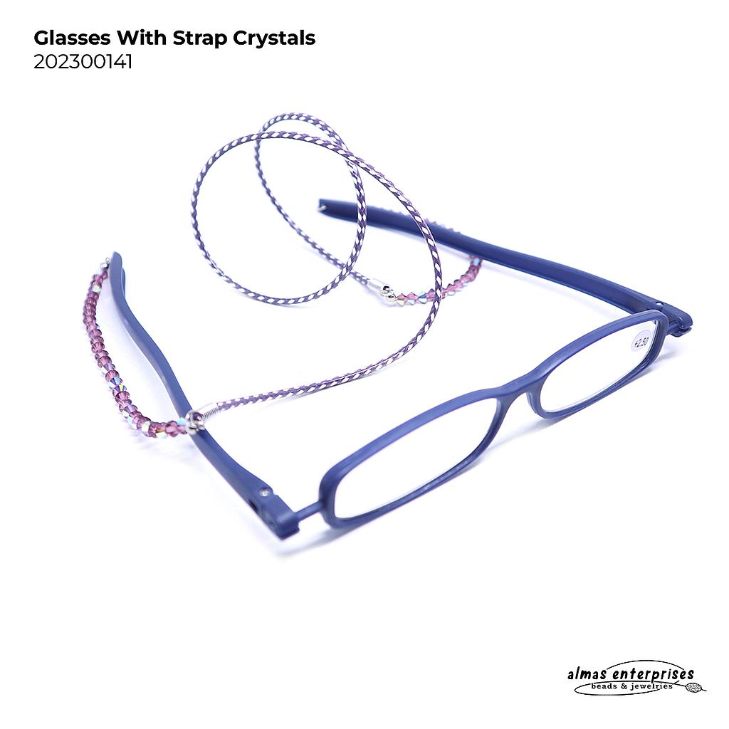 Glasses With Strap Crystals