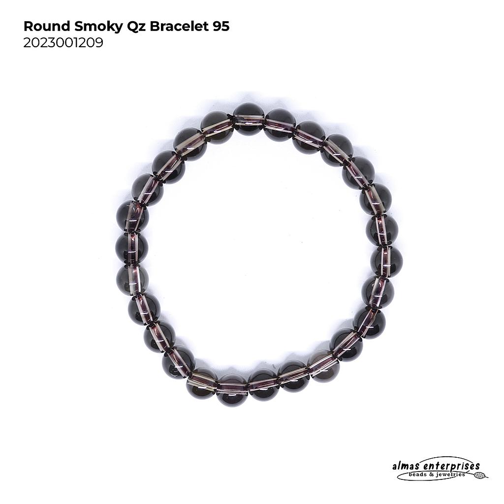Round Smoky QZ Bracelet