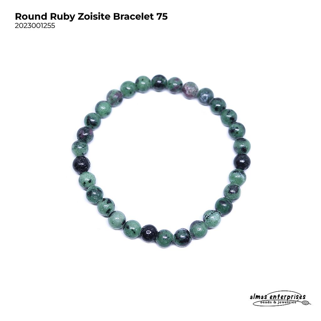 Round Ruby Zoisite Bracelet